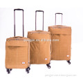 2015 Leather trolley luggage set